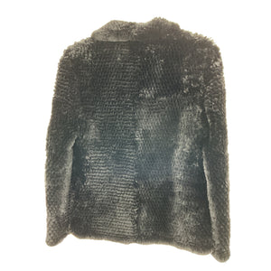 Rizal Plush Black Fur Jacket Size S