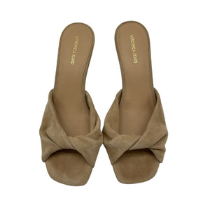 Veronica Beard Suede Beige Melli Sandal Size 9.5
