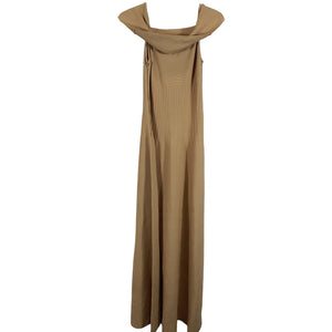 Staud Knitted Tan Artistry Maxi Size M Dress NWT