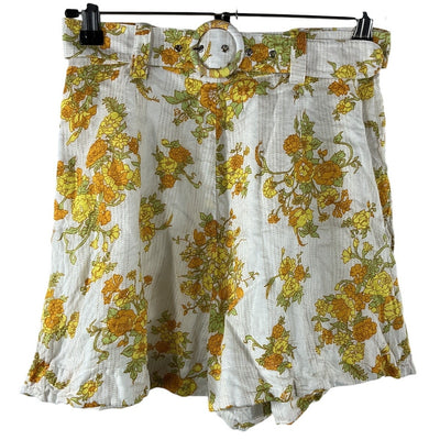 Faithfull The Brand Belted Linden Floral Print Priscilla Shorts Size XS