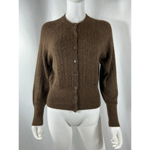 Dôen 'Eileen' Brown Cardigan Size M
