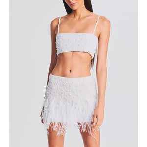 Retrofête 'Nikos' White Polyester Top Size XS