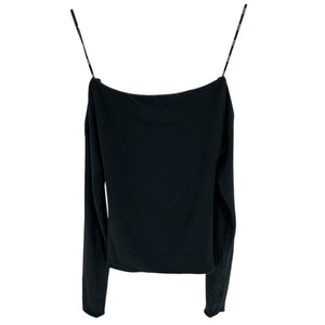 Ser.O.Ya Draped Black Artemis Top Size XS