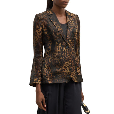 L'Agence Sheer Multicolor Tamara Blazer Size 00