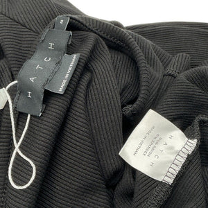Hatch Classic Black Longsleeve Rib Dress Size 2