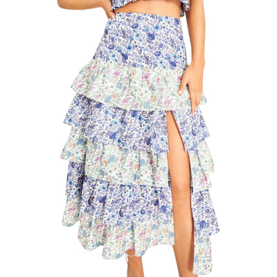 Loveshackfancy Floral Multicolor Liberty Tandy Skirt Size 2