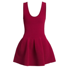 Simkhai Knit Burgundy Larina Minidress Size S