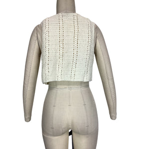 House Of Harlow 1960 Chic Ivory Claritza Size L Vest