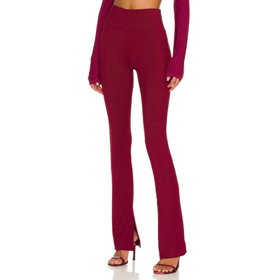Nicholas Ribbed Prune Delia Leggings Size 0