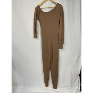 Majorelle 'Charlotte' Tan Cotton Jumpsuit Size M