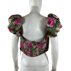 Lpa Romantic Multicolor Claudette Top Blouse Size L
