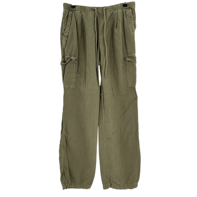 James Perse Pleated Green Cargo Pants Size 2