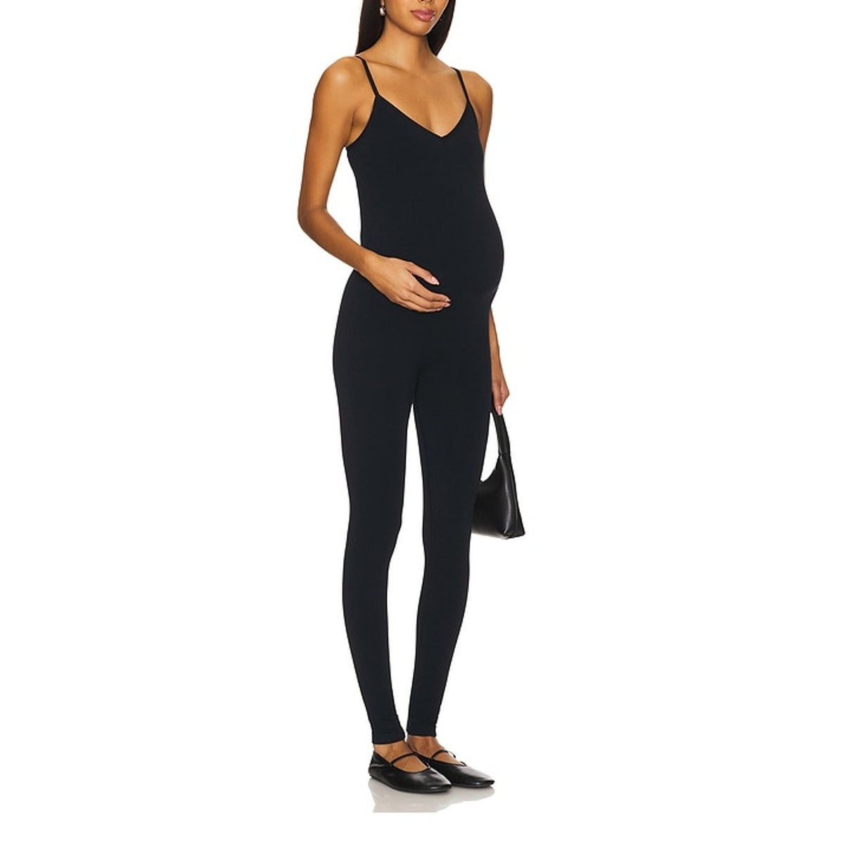 Hatch Sleek Black Body Rib Unitard Size 0