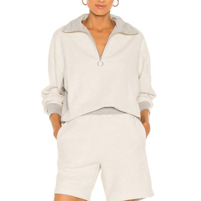 Helmut Lang Cozy Gray Half Zip Pullover Sweatshirt Size M