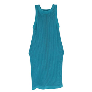 Solid & Striped Textured Turquoise Racerback Dress Size XS