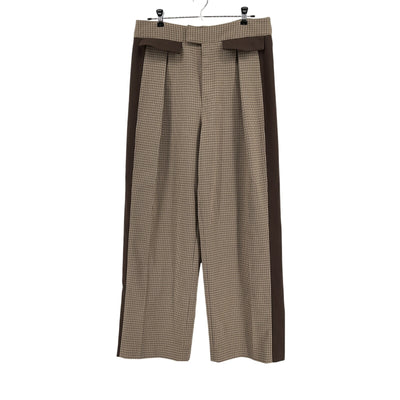 Helsa Colorblocked Cafe Plaid And Java Suit Trouser Bottoms Size M