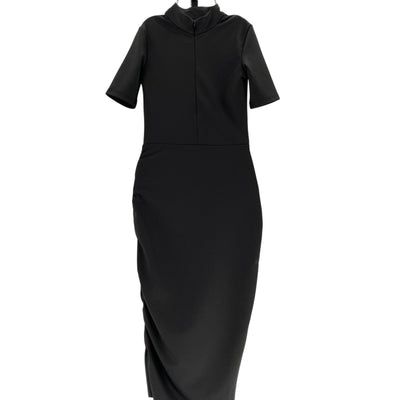 Atoir Sleek Black Lara Worthington Midi Dress Size XS