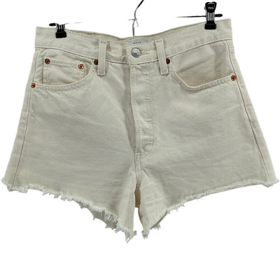 Re/Done Classic Vintage White 90s Low Slung Cutoff Shorts Size 26