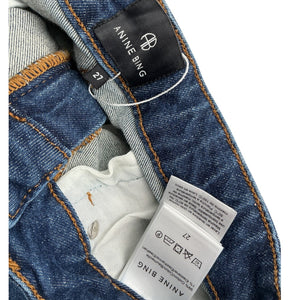Anine Bing Classic Blue Clyde Denim Jeans Size 27