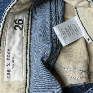 Rag And Bone Distressed Emory Maya High Rise Ankle Denim Jeans Size 26