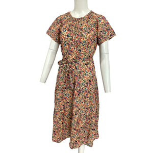 HATCH X A Pea In The Pod Smocked Garden Party Floral Yoke Tiered Maxi Dress Size M