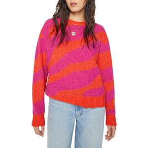 Mother Cozy Multicolor Biggie Stripe Size M Sweater