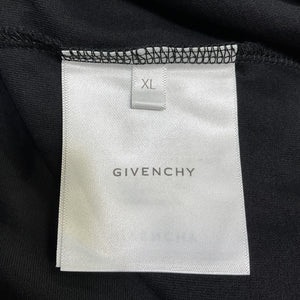 Givenchy Slim Black Racing Logo T Shirt Size XL
