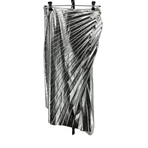 A.L.C. Pleated Silver Tori Skirt Size 2 NWT