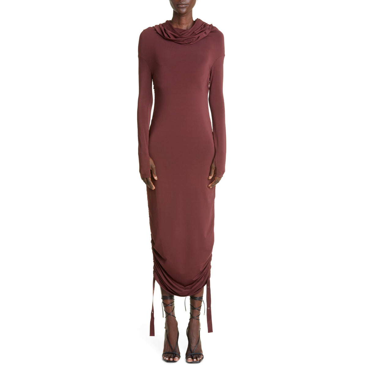 Dion Lee Convertible Oxblood Doric Dress Size Medium