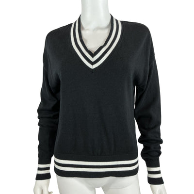 The Upside Striped Black Duet Sweater Size XS