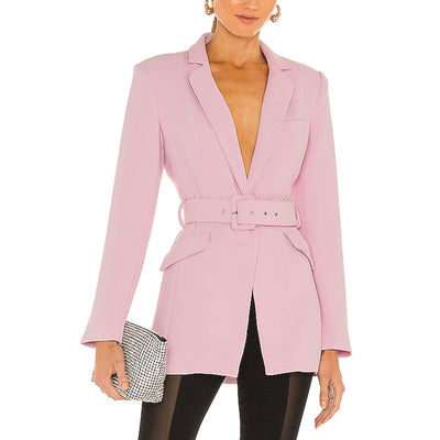 Nbd Belted Rose Pink Niko Blazer Size XS NWT