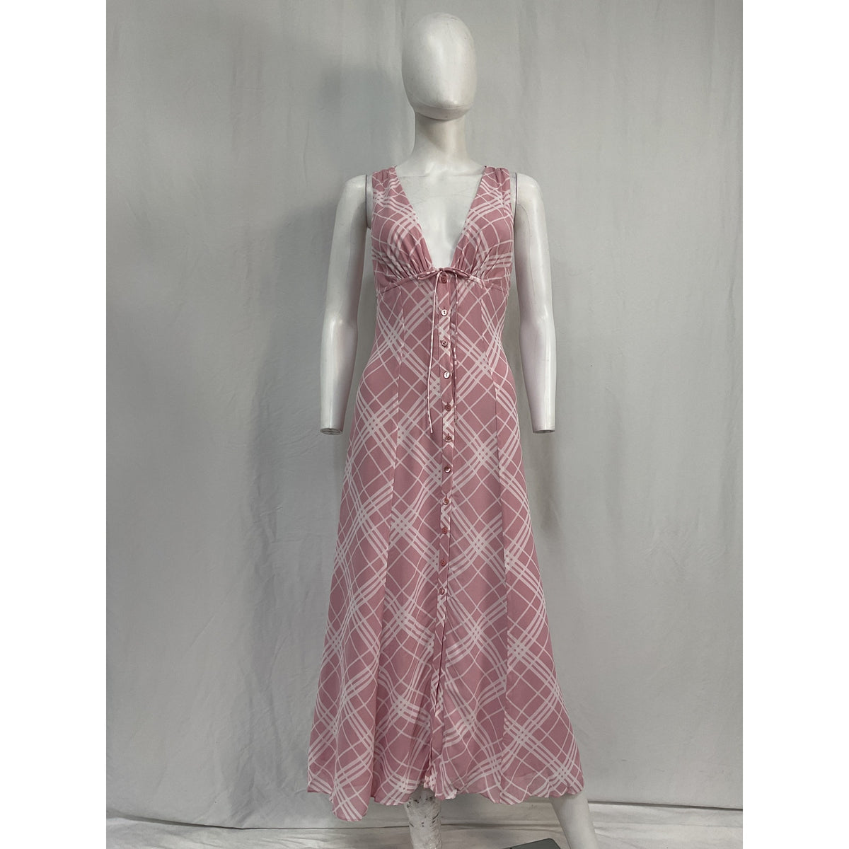 Reformation 'Ceara' Pink Viscose Dress Size 2