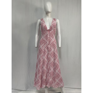 Reformation 'Ceara' Pink Viscose Dress Size 2