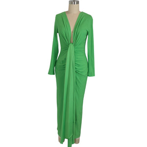 Solace London Green Lorena Dress Size US 4 / UK 8 Dress