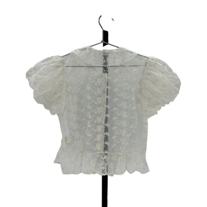 Dôen 'Regina' White Nylon Top Size M