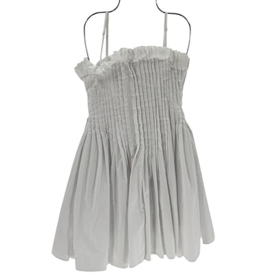 Staud Smocked White Bella Dress Size 0