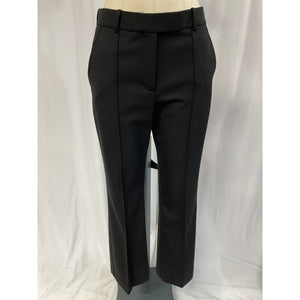 Helmut Lang 'Pin' Black Tucked Stovepipe Wool Pants Size 6
