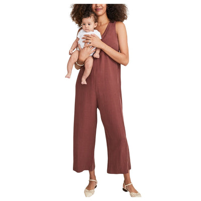Hatch Chic Brick Back In The Game Nursing Jumpsuit Size 0