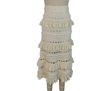 Zimmermann Crochet Ivory Waverly Skirt Size 0 / XS