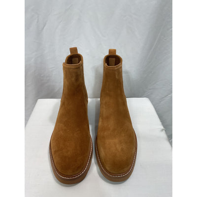 Vince 'Rue' Tan Suede Leather Lug Boot Size 8