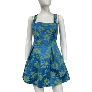 Alexis Floral Blue Max Dress Size M