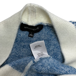 Majorelle Cozy Blue And White Steph Cardigan Dress Size S