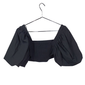 Rhode Puff Sleeve Black Tish Crop Size 2 Top