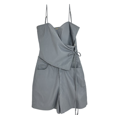 Nanushka Sleek Blue Wrap Camisole And Shorts Set Size Top  S / Shorts XS
