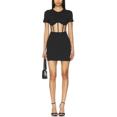Rta Cutout Black Angela Mini Dress Size S