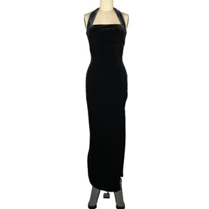 Nookie Elegant Black Vera Velvet Gown Size S NWT