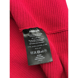 Simkhai Knit Burgundy Larina Minidress Size S