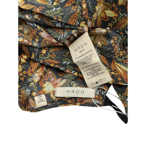 Dôen 'Rhodia' Blue Cotton Floral Cotton Midi-Dress Size XS