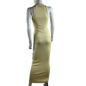 Sprwmn Ribbed Butter Racer Maxi Dress Size XS