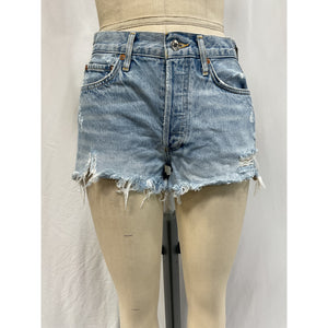Agolde 'Parker' Blue Denim Jean Short Size 25
